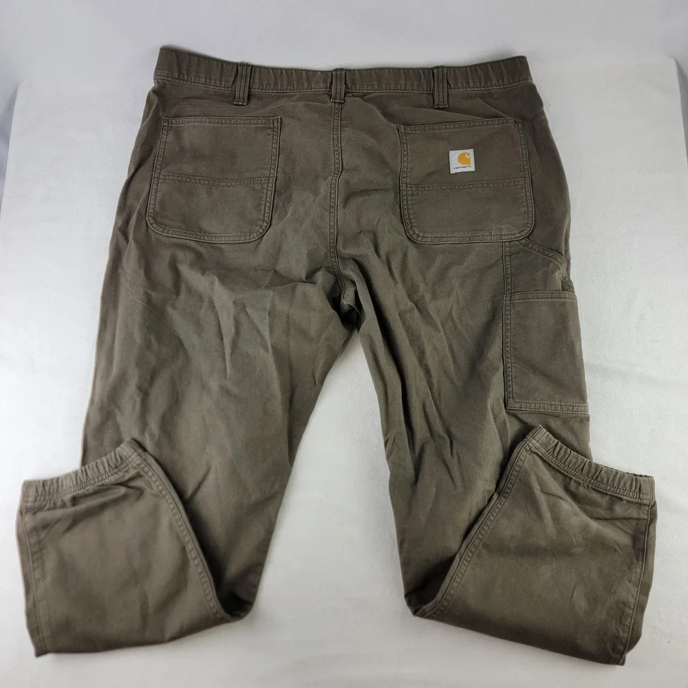 Carhartt Rugged Flex Canvas Jogger Pants Relaxed Brown BN6889-M Mens 40 Short